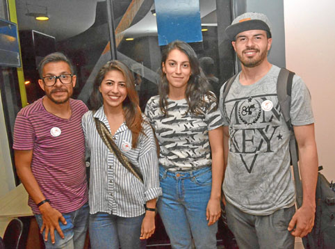 Jorge Arturo Melo Osorio, Jennifer Patiño Ocampo, Melisa Restrepo Gálvez y Sebastián Ospina Suárez.