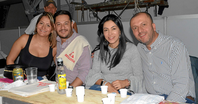 Salomé Cardona Guarín, Juan Felipe Osorio Giraldo, Marcela Vargas Nieto y Jorge Cifuentes Bedoya.