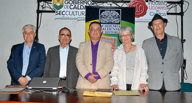 Fabio Vélez Correa, Javier Sánchez Carmona, Ángel María Ocampo Cardona, María Elvira Escobar Gutiérrez y Germán Ocampo Correa.