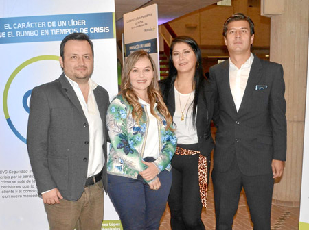 Juan Pablo Mejía Echeverri, Mariana Villegas Gómez, Carolina Gómez López y Juan David Gómez Londoño.