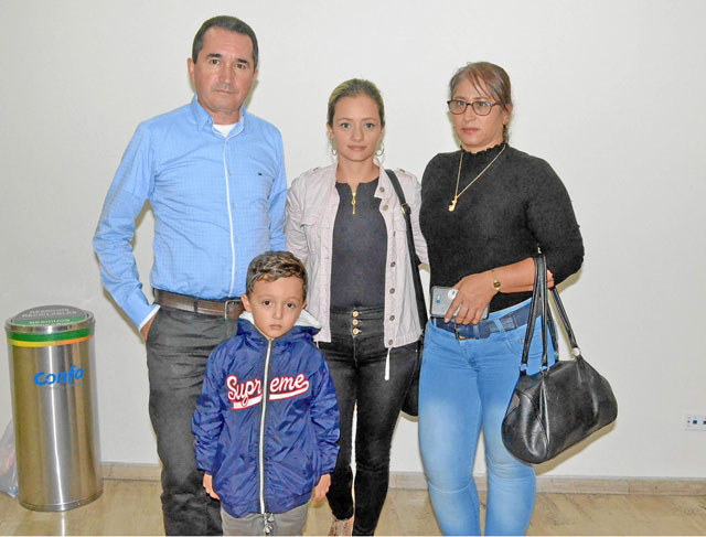 Diego Alberto Pinzón Meza, Nicolás Pinzón Jiménez, Luz Johana Jiménez Marín y Diana Patricia Marín Parra.
