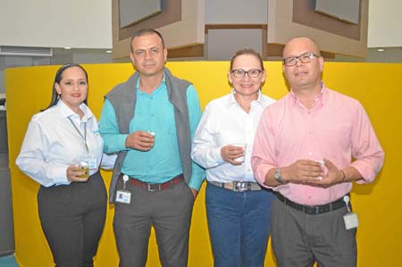 Natalia Castaño Díaz, Mario Alberto Moreno Bañol, Libia Gutiérrez Rivera y Fabián Rodríguez Cadena.