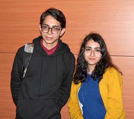 Steven Trejos Franco y Valeria López Marín.