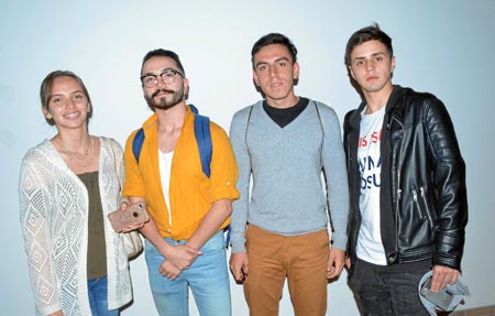 María Camila Giraldo Toro, Juan José Rojas Álvarez, Sebastián Valencia Villaruel y Juan Simón Quintero Hurtado.
