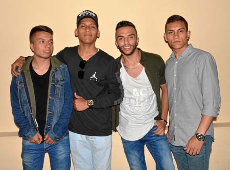 Óscar España Moncayo, Nicolás Lasso Solís, Steven Cifuentes Arias y Bryan López Montes.