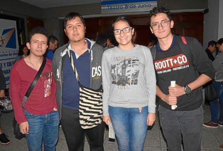 Daniel Mendoza Villa, Juan Esteban Ballesteros Valencia, Natalia Valencia Trujillo y Diego Alexánder Mateus Díaz.