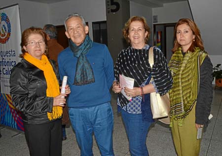 Nelly Gallo Cardona, Javier Valencia Cuéllar, Luz Nidia Gallo Cardona y Claudia María Jiménez Gallo.
