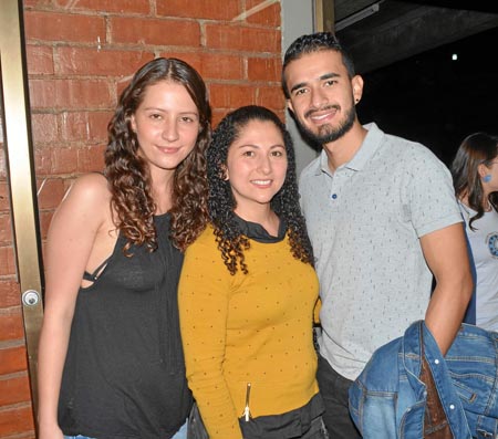 Daniela Ramírez Nieto, Mayerllid García Cano y Julián Andrés Castaño Candamil.