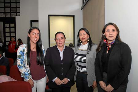 Leidy Alejandra Rodríguez García, Diana García Chamorro, Paula Andrea Avilés Franco y Francia Elena Loaiza. 