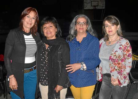 Luz Dary Aguirre Gómez, de la promoción del 85; Margarita Rosa Carreño, de la del 86; María Lourdes Herrera, de la del 85, y Mar