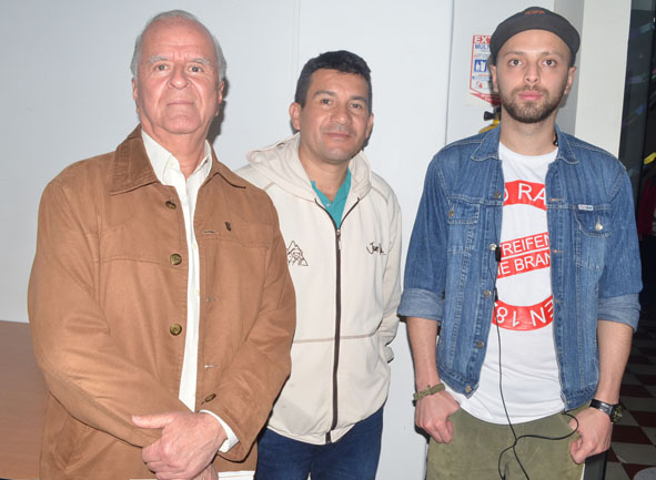 Herman Estrada Mejía, Robinson Pérez González y Santiago Carmona Botero.