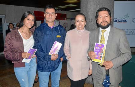 Manuela Quiroga López, José Luis Quiroga Zapata, Ivana Sofía Franco Rodríguez y Germán Quiroga Zapata.