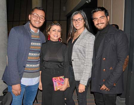 Steven Román Gil, Lina María Arbeláez Rendón, Samantha Quintero Montoya y Cristian David López Ruiz.