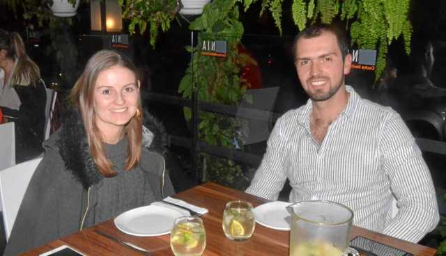 Los novios Stephania Mejía Quintero y Roy Botero Arcila comieron en Ednia. 