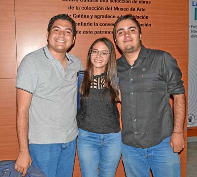 Esteban Orozco Muñoz, Katherynne Parra Rojas y Óscar Moreno.