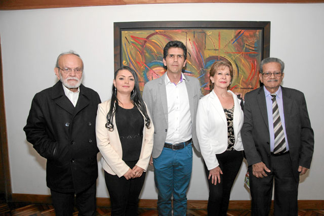 Humberto Gallego Gómez, Magally Aguirre Castro, Augusto Ossa Duque, Gloria Lucía Cuervo y Hugo Gómez Cardona. 