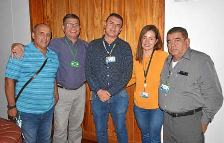 Carlos González Delgado, del Valle del Cauca; Edgardo Polo Rodríguez, de Santander; Evalo Bernal Vásquez, de Cundinamarca; Diana