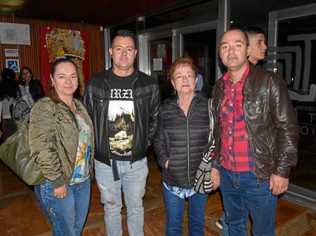 Dora Inés Tobón Giraldo, Robinson Tobón Giraldo, Luz Marina Giraldo Salazar y Alexánder Tobón Giraldo.