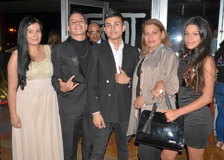 Daniela Marín Velásquez, Samith José Salazar Ardila, Andrés Díaz Salazar, Sady Ardila Téllez y Isabela Galvis Ardila.