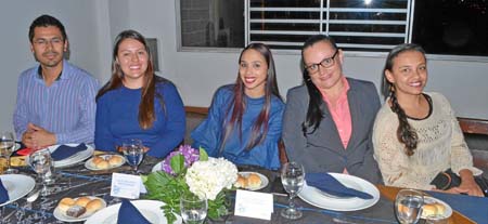 Guillermo Londoño Dávila, Alexandra Varela Echeverri, Paola Patiño Giraldo, Janeth Daza Ocampo y Mariluz Castro Ramírez.