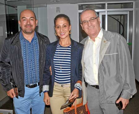 John Fredy Marín Cardona, Claudia Leguizamón Londoño y Carlos Arturo Marín Grisales.