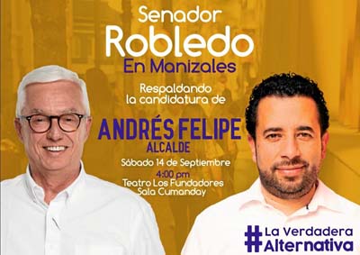 Robledo acompaña a Betancourth