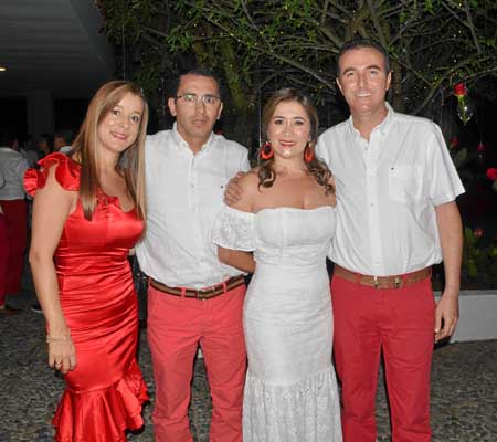 Érika Franco Vargas, Julián Leyton Mendieta, Ángela María Gómez Zuluaga e Iván Duque Hernández.