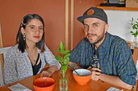 Catalina Franco Cendales y Juan Pablo Obando Castillo compartieron en un almuerzo en el restaurante El Bistró Francés.