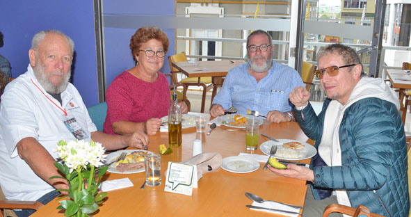 Freddy Ginebra Giucelli, Mercedes Tabio, Luciano Fernández y Fabio Rubiano.