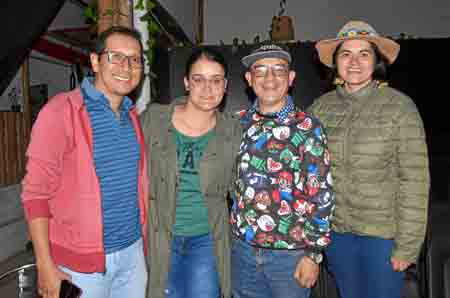 Jaime Hernán Pineda Suárez, Luis Fernanda Marín Zapata, Marquitos Cárdenas y Luz Mary Angulo Gómez.