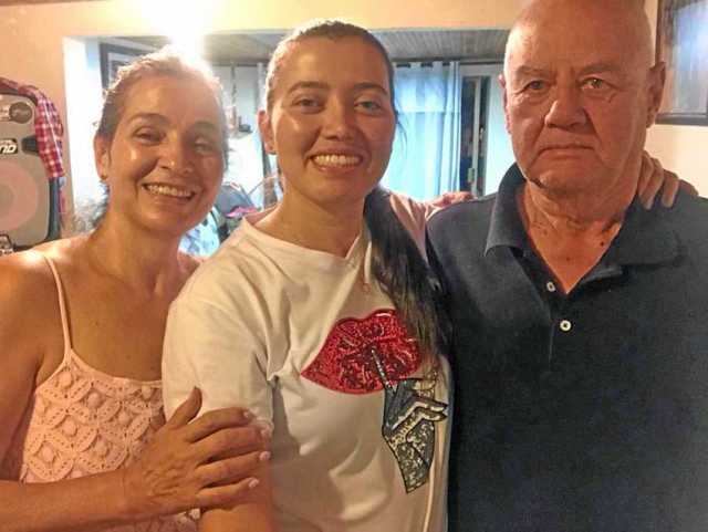 Lucelly Botero Carmona, Luisa María Meza y Javier Meza comparten en familia.