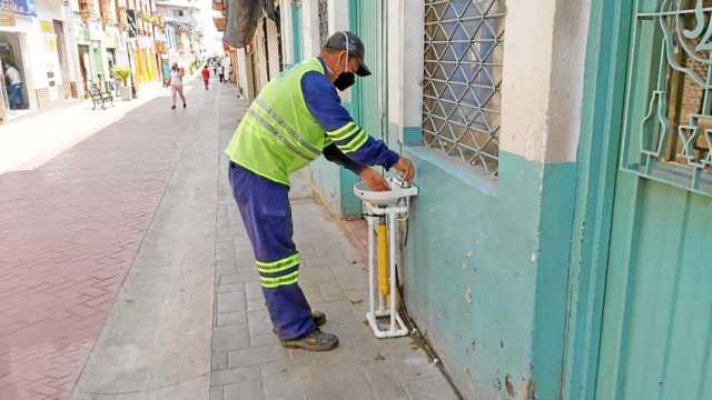 Lavamanos públicos