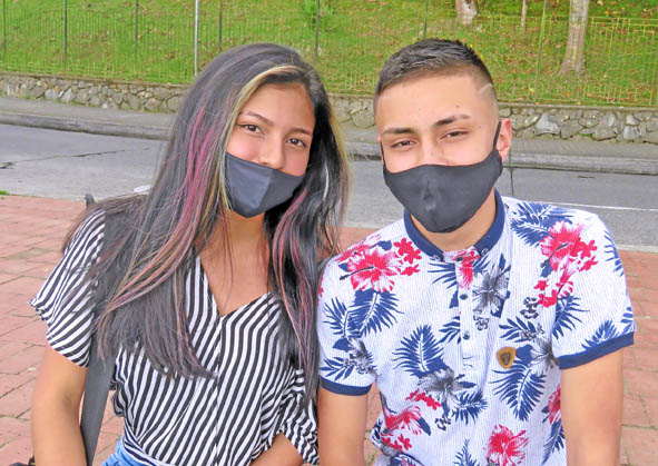 Sara Sofía Chávez Botero y Diego Alejandro Valencia Ceballos.