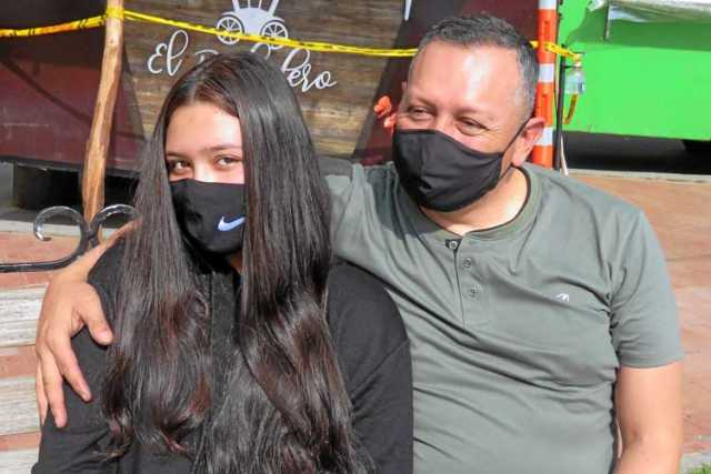 Salomé Fuel Orrego y Jhon Fuel Alarcón.