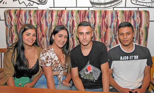 Laura Valiente, Alejandra Castaño, Thomas Serna y Juan Diego Carmona fueron al restaurante Don Ramón.