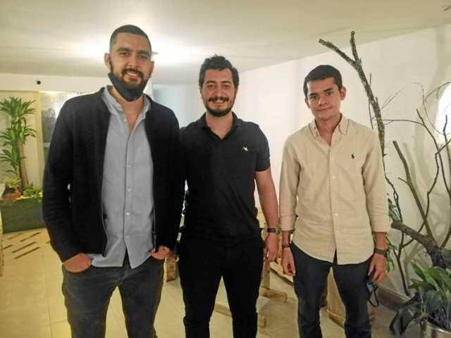 Bernardo Bermúdez Cardona, Juan Alejandro García Cárdenas y Juan Camilo Giraldo Tabares asistieron a la inauguración.
