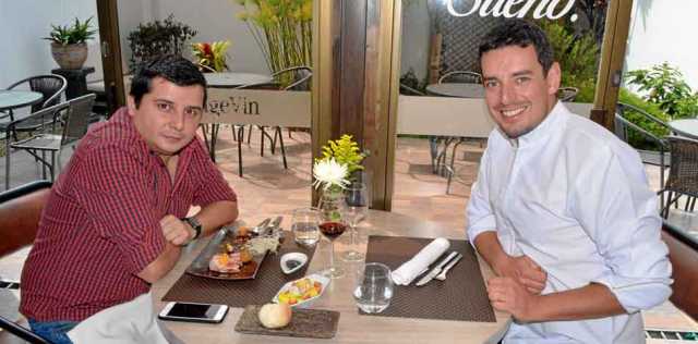 En un almuerzo se reunieron Darío Herrera Rendón y Alexandre Burgy.
