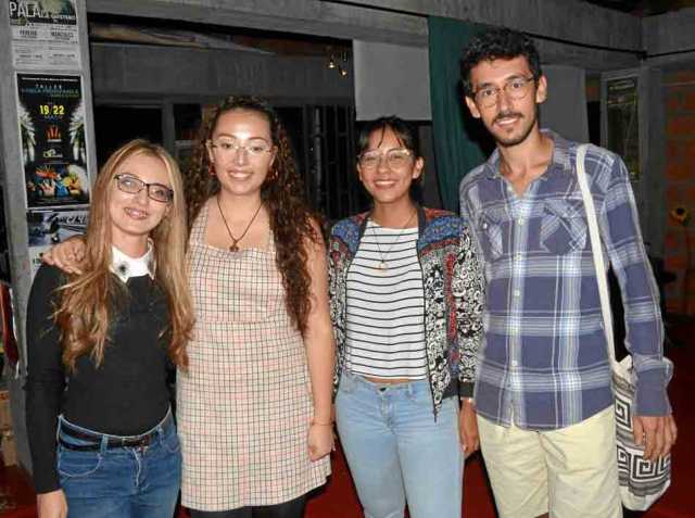 Daniela Marín Abad, Geraldine Acevedo Montes, Isabela Suárez Montoya y Juan Camilo Duque Torres.