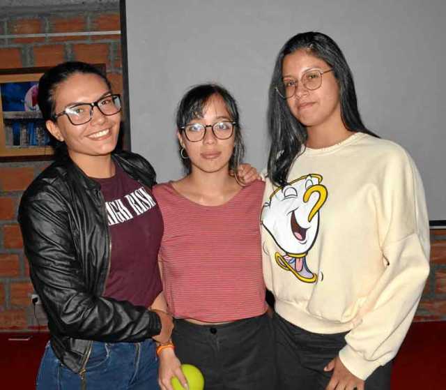 Stefanía González Vargas, Karol Leguizamón Chaparro y Tatiana Reina Vallejo.