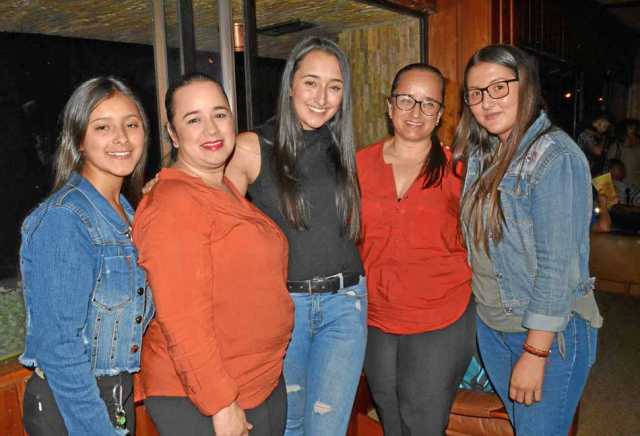 Angie Camila Candamil Henao, Sandra Milena Candamil Valencia, Laura Viviana Giraldo Candamil, Blanca Sulay Candamil Valencia y M