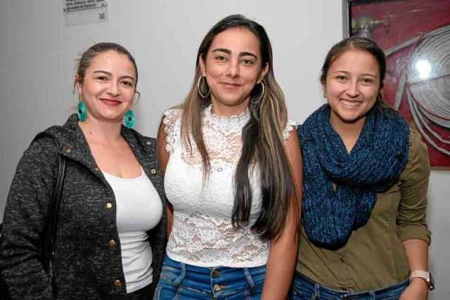 Sandra Valencia, Angélica Calle y María Alejandra Herrera.
