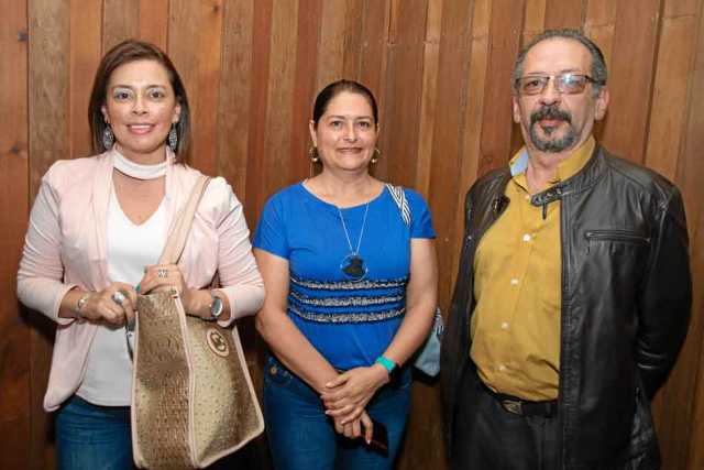 Sandra Eusse, Liliana Osorio y Germán García.