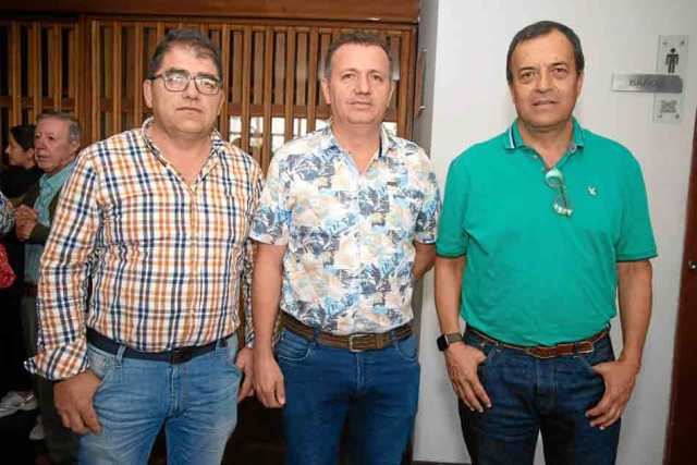 Wilmar Salazar, Hernán Cardona y Jorge Alberto Ceballos.