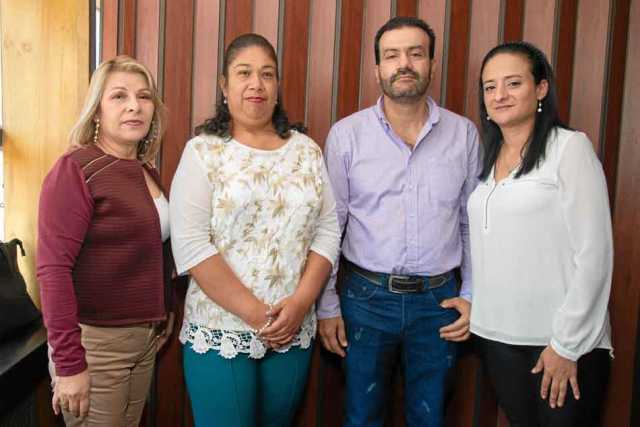 Liliana Sánchez, Paula Andrea Yepes, Luis Fernando Giraldo y Claudia Milena Giraldo.