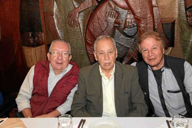 Hugo Cuartas, Gildardo Ospina y Guillermo Botero.