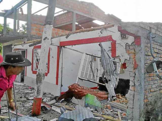 Cuatro casas del sector de Párraga del municipio de Rosas (Cauca) resultaron afectadas. 