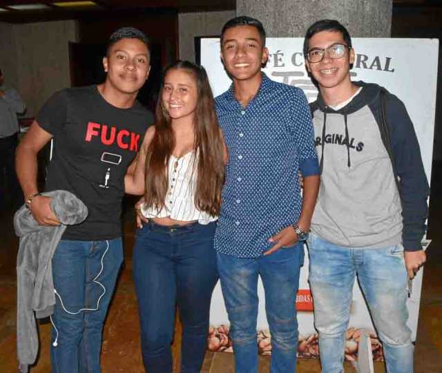 Andrés Felipe Velasco Serna, Sofía Morales Cardona, Kevin García Henao y Nicolás Fernández Ospina.