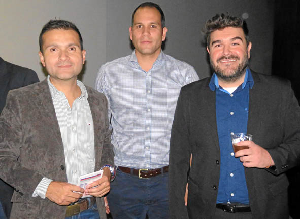 César Cano Carvajal, Carlos Arias Jiménez y Nicolás Galfrascoli.