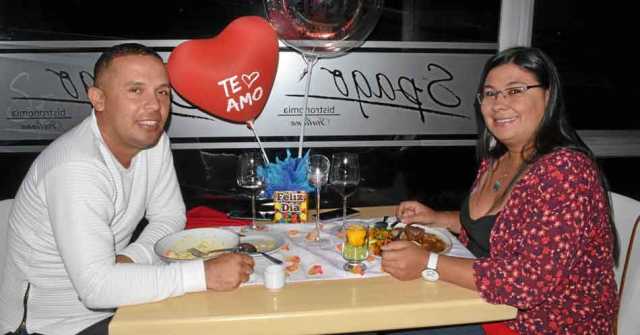 Los esposos Andrés Felipe Ríos López y Maria Fernanda Serna Cárdenas cenaron en Spago.