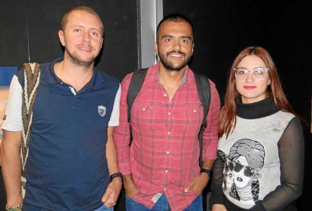 Julián Echeverri Torres, Alejandro Zuluaga Meza y Valentina Ramírez Pineda.